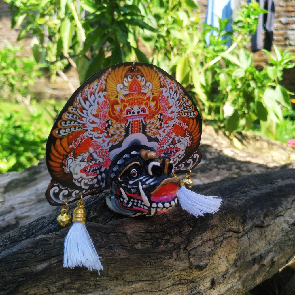 Miniatur Barongan jowoan putih / Barongan jawa