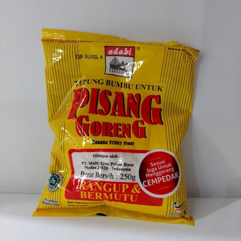 

Tepung Bumbu Untuk Pisang goreng Adabi