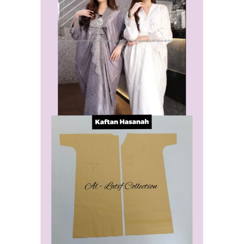 Pola Jiplak / Pola Instan KAFTAN HASANAH