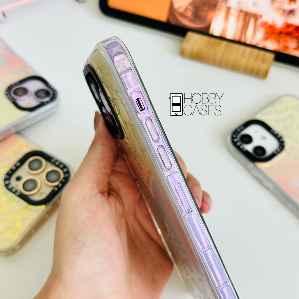 Casetify Butterfly Casing Kupu Kupu Aurora Hologram Case iPhone X XR XS 11 12 13 14 PRO MAX