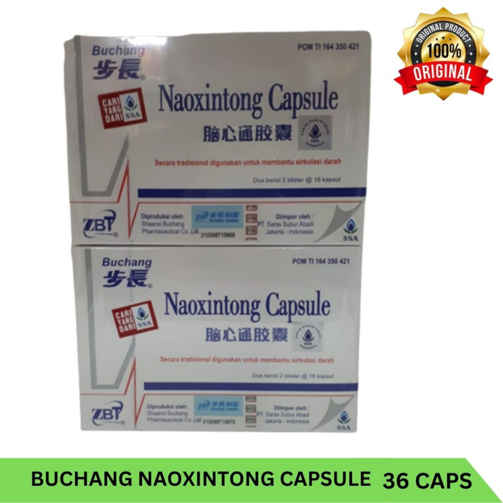 Buchang Naoxintong Obat Kesehatan Jantung Lemah Stroke Hipertensi