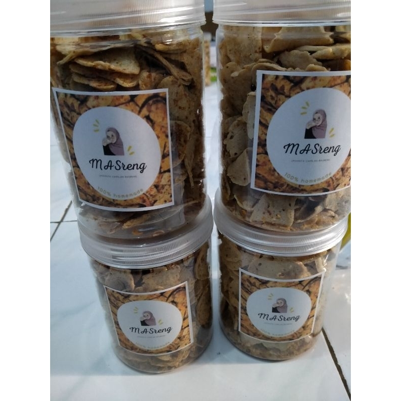 

Basreng|pedasdaunjeruk|kemasan toples 750g