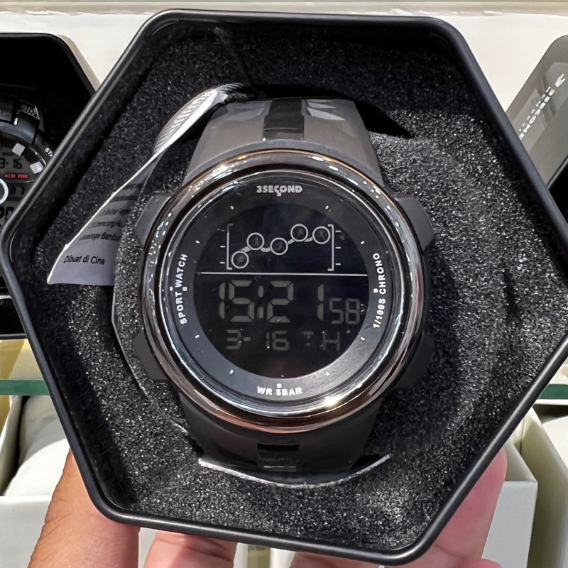 jam tangan pria 3second Original Terbaru