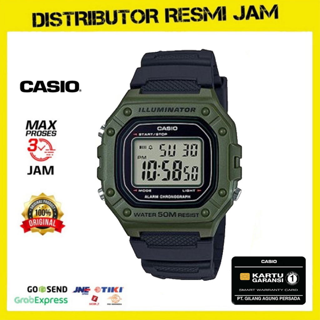 Casio General W-218H-3AVDF W-218H W-218 W218H W218