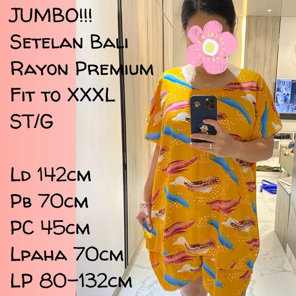 BAJU SETELAN BALI ABSTRAK SUPER JUMBO XXXL ST/G