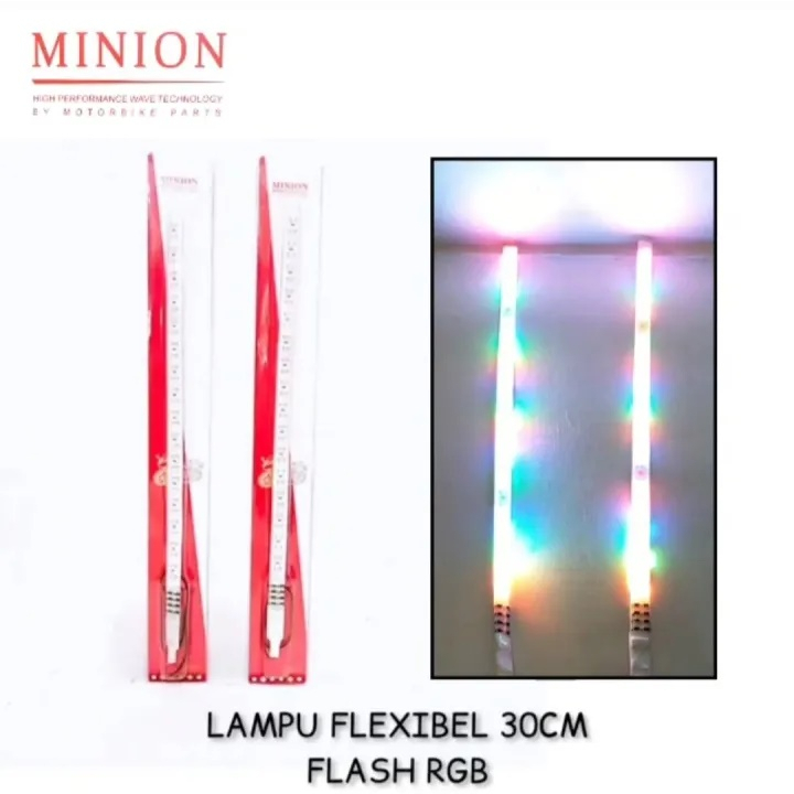 Lampu Running Alis Led Flexibel 30cm Nyala Flash RGB Alis Kolong