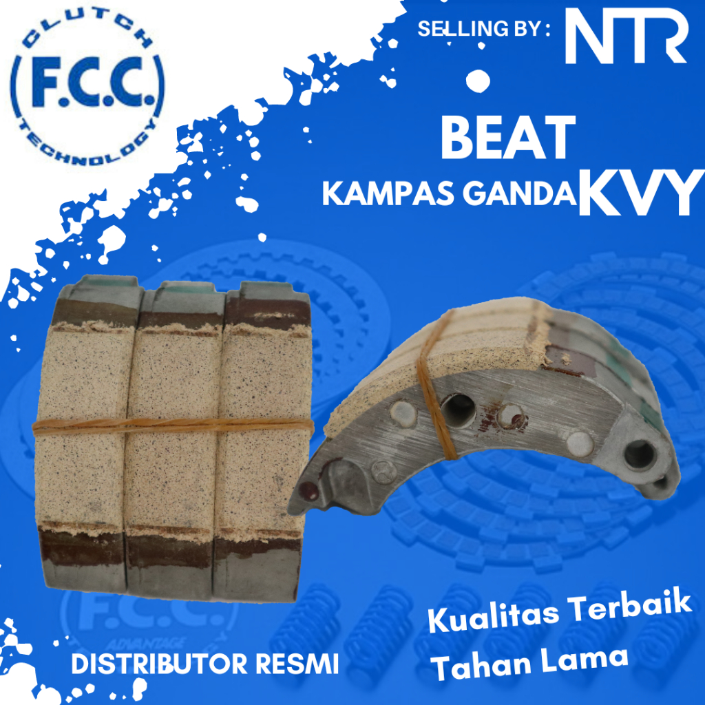 Weight Set Clucth - kampas ganda only kampas kopling ganda beat karbu KVY Original FCC