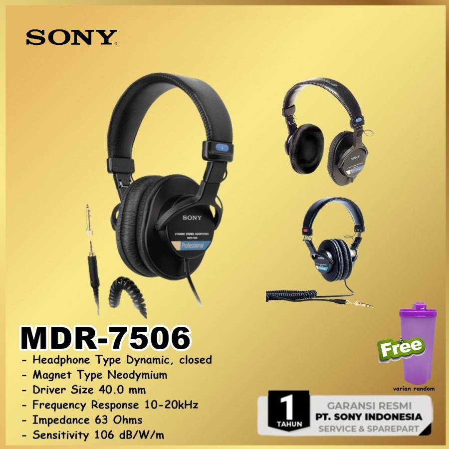 Sony MDR-7506 MDR7506 MDR 7506 Stereo Professional Headphones Headset