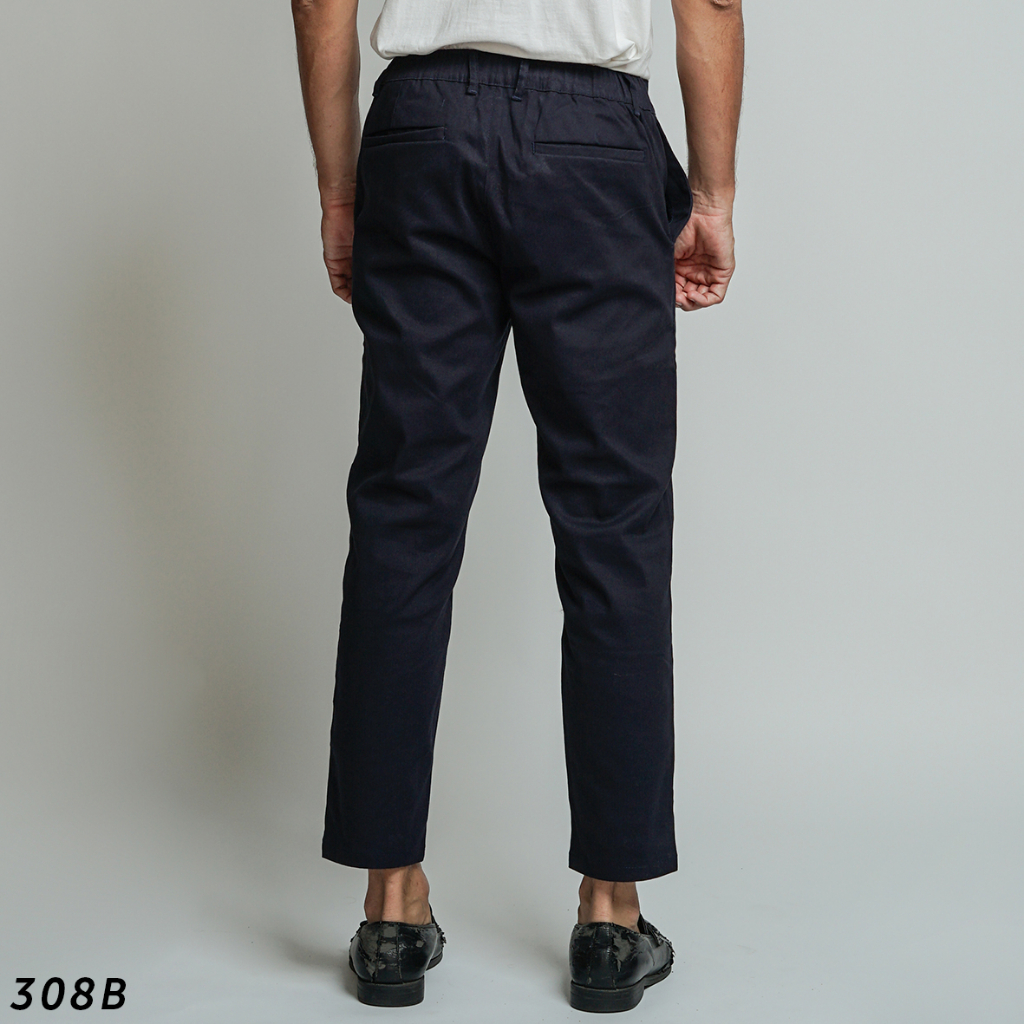 HSRM Celana Gallen Ankle Pants Navy 308 B | Celana Chinos Ankle Pants Slimfit