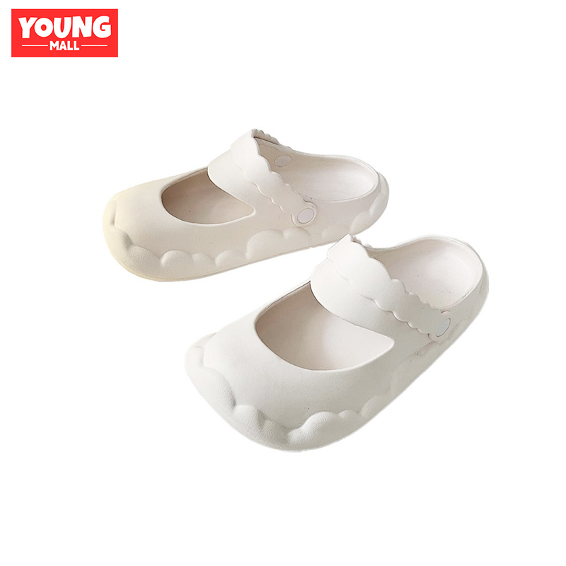 Sandal Lucu Wanita Mary Jane Sandal Selop Wanita Jelly Import Terbaru 2023 Sandal Rumah Wanita Karet Murah Anti-Slip Soft Slipper