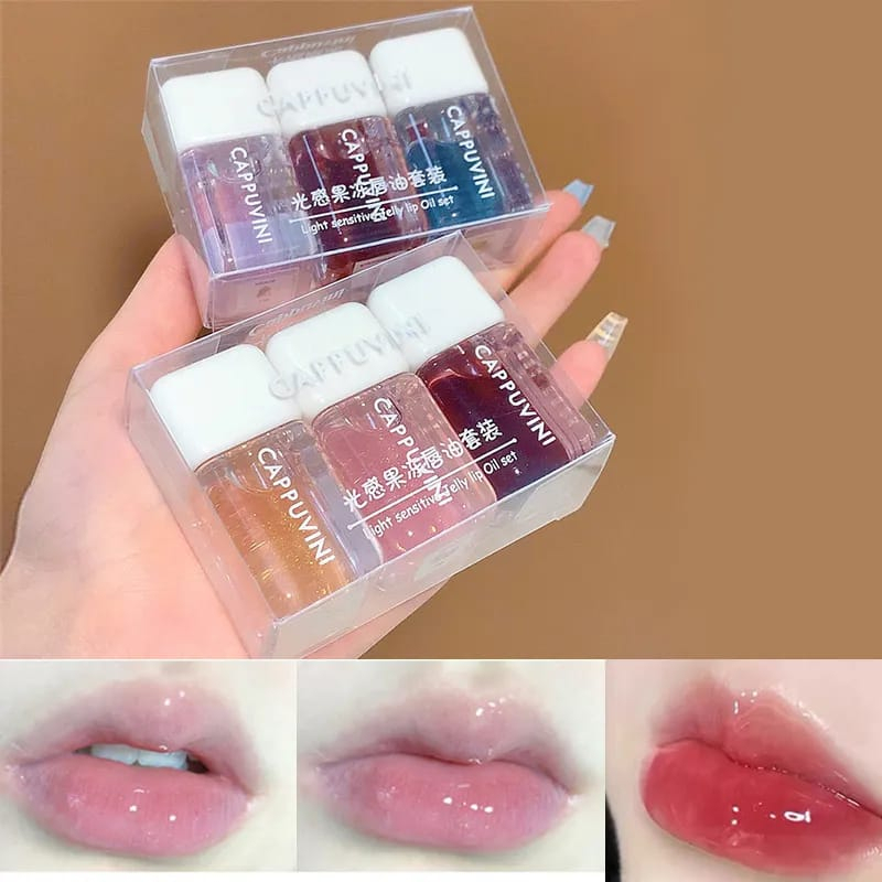 LIP OIL CRYSTAL LIP GLOSS TRANSPARANT LIP OIL MINYAK BIBIR MELEMBABKAN BIBIR LIP CARE WATERPROOF GLOSSYY LIP PLUMPER KOREAN LIPSTIK