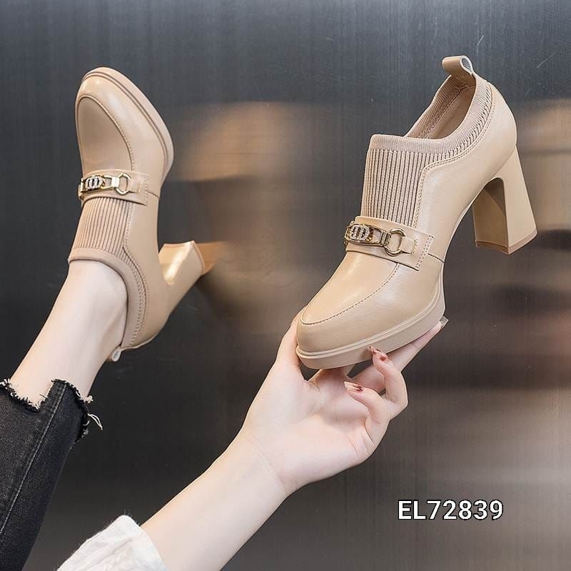 HIGH BLOCK SLOP FASHION SHOES KOREA EL72839