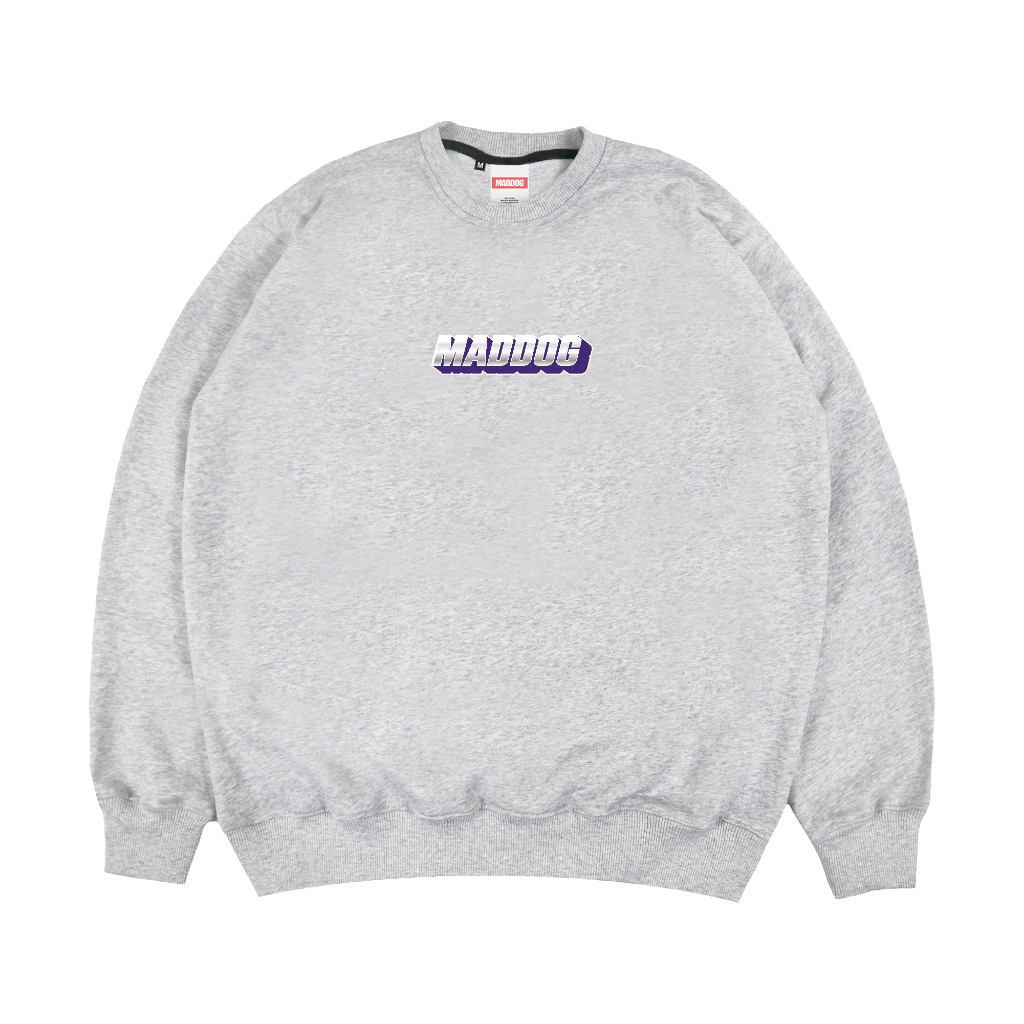 Maddog Infected - Crewneck - SPOT CN Misty | Sweater Pria Wanita Unisex Abu Distro Official Maddog I
