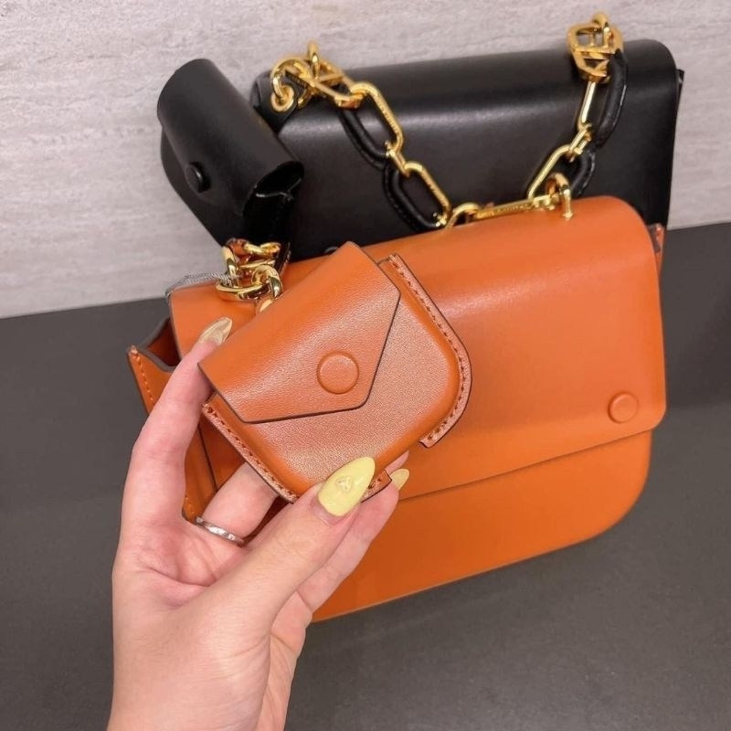 CK Amber Chain Handle Push-Lock Handbag