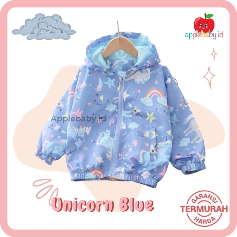 Jaket Parasut Anak Cewek Jaket Anak Unicorn Jaket Anak Anti Air Jaket Karakter Anak