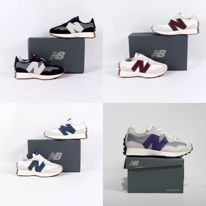 Sepatu nb 327 Trainers Off White Navy