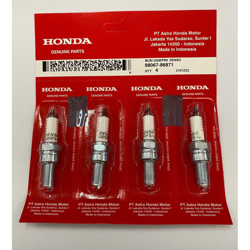 Busi Denso Press U20(Panjang) Motor Karisma - Supra X 125 - Beat - Scoopy.
