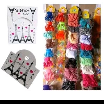 [Queen] 50 set Kertas Label Gantungan dan Plastik Kemasan Untuk Jualan Aksesoris