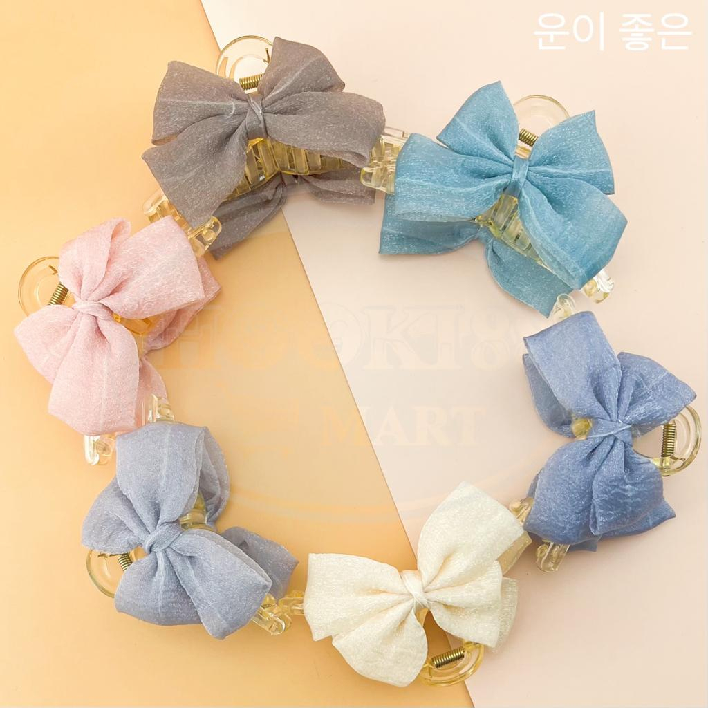 RIBBON HAIR CLAW / JEPITAN RAMBUT KOREA PITA BESAR CANTIK [IMPORT]