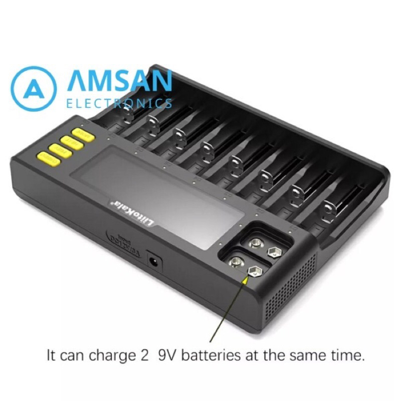 Liitokala Lii-S8 Lithium Battery Charger 18650 Li-Ion NiMH 26650 21700