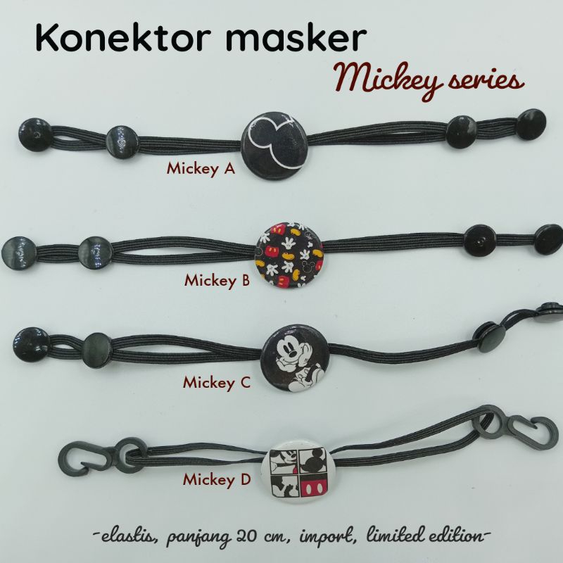 Konektormasker/konektorkarakter/masker/konektor/mickey/minnie/karakter/pengait