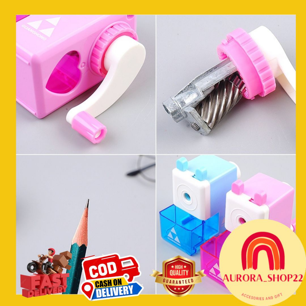 [COD] RAUTAN PUTAR PENSIL CUTTER SHARPENER SERUTAN PENSIL PUTAR PISAU TAJAM