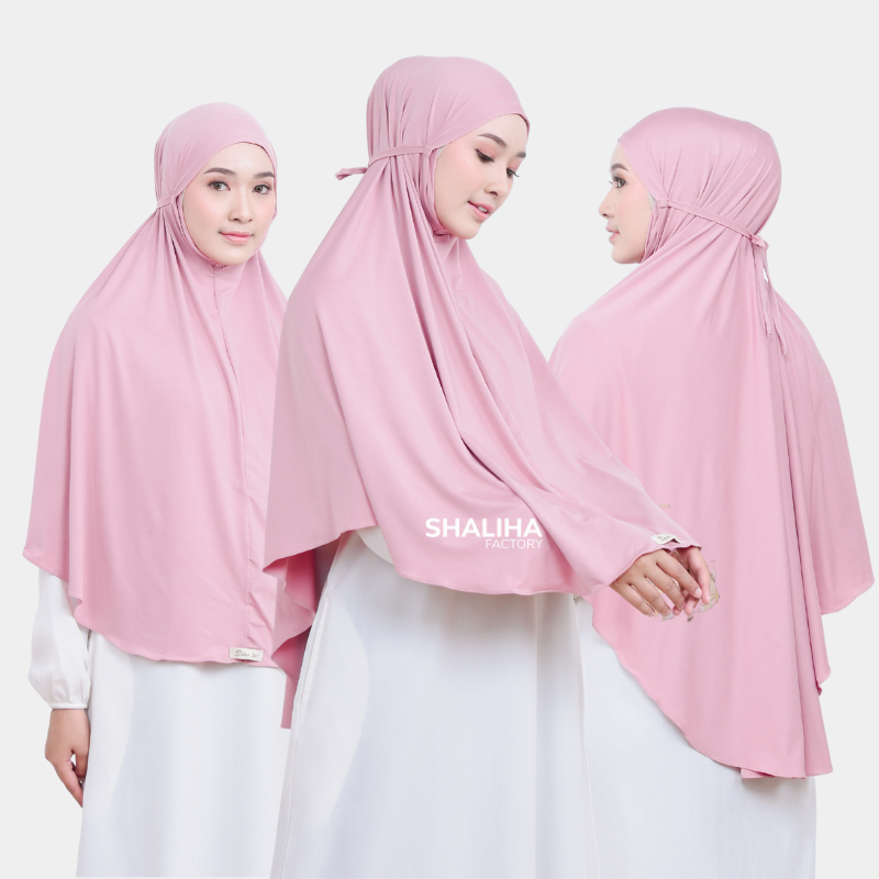 ShalihaFactory - Jilbab Hijab Kerudung Instan Bergo Maryam Jersey Jumbo Syari Panjang Polos | Nuha Syari