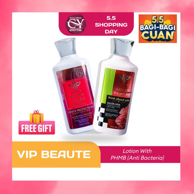 LOTION ANTI BAKTERI | VIP BEAUTEE | WHITENING LOTION | UV PROTECTION