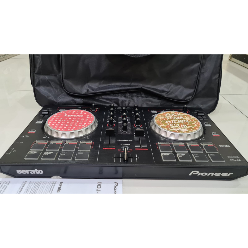 Alat DJ Pioneer DDJ SB Skin Vinyl + Tas Controller DJ Pioner Serato Set DJ Edition