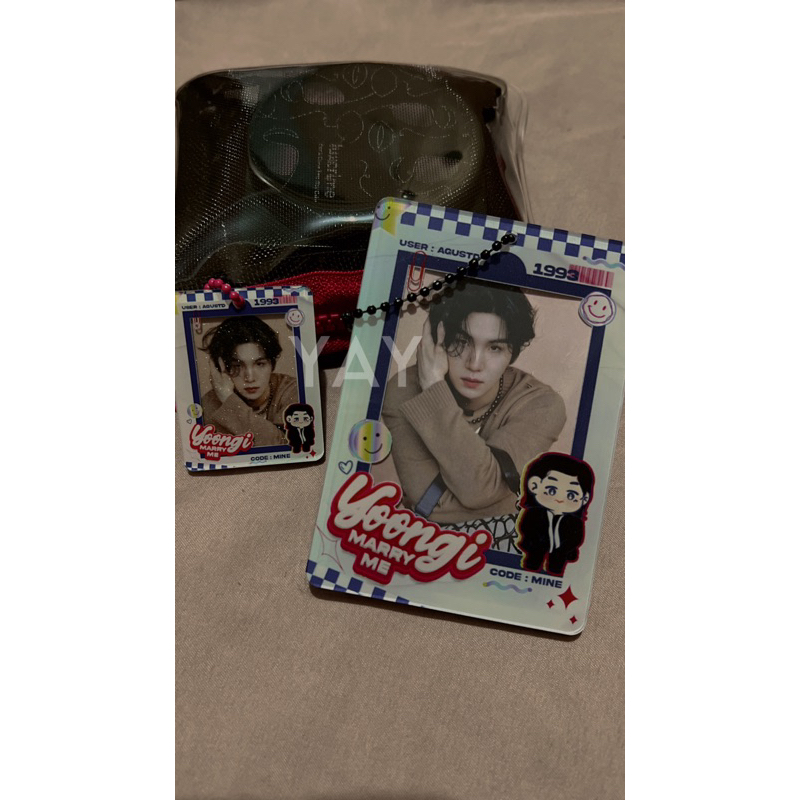 YOONGI MARRY ME SUGA AGUST D CAHOL PHOTOCARD HOLDER