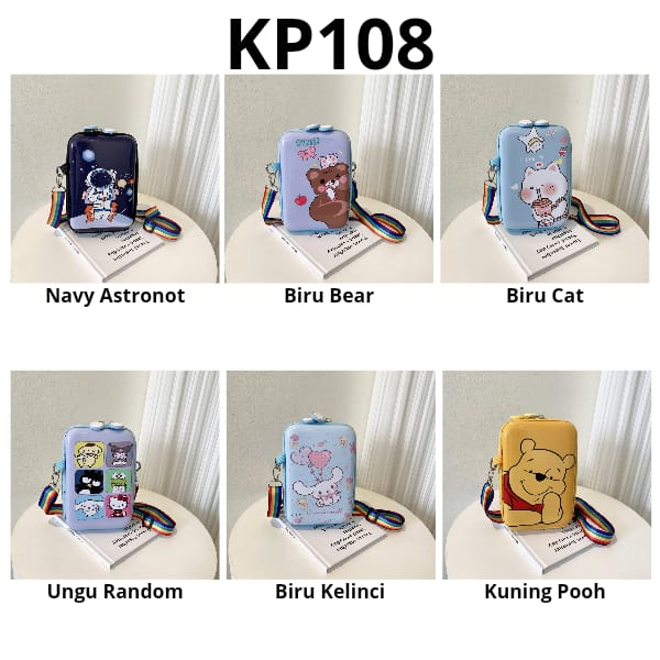 GOKIDO - KP108 TAS ANAK PEREMPUAN TAS SELEMPANG ANAK TAS BAHU ANAK SLING BAG HARD CASE