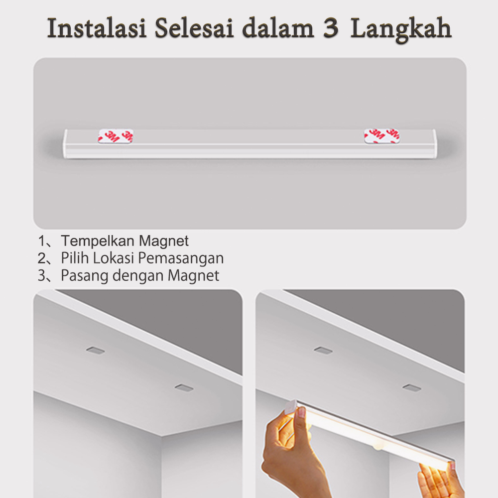 Lemari Kamar Lampu Dinding Lampu samping tempat tidur LED lampu sensor multi-fungsi,lampu belajar lampu lemari pakaian portabel