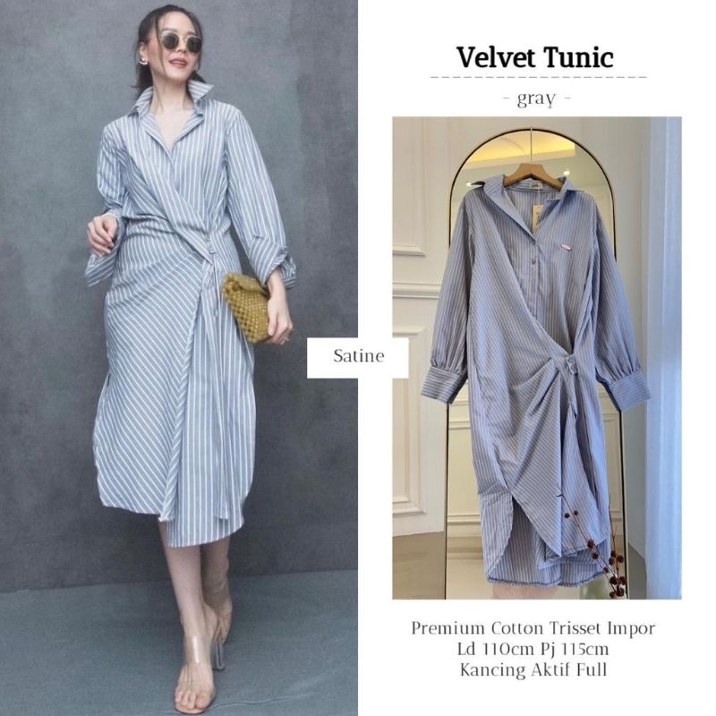 VELVET TUNIK ORI SATINE