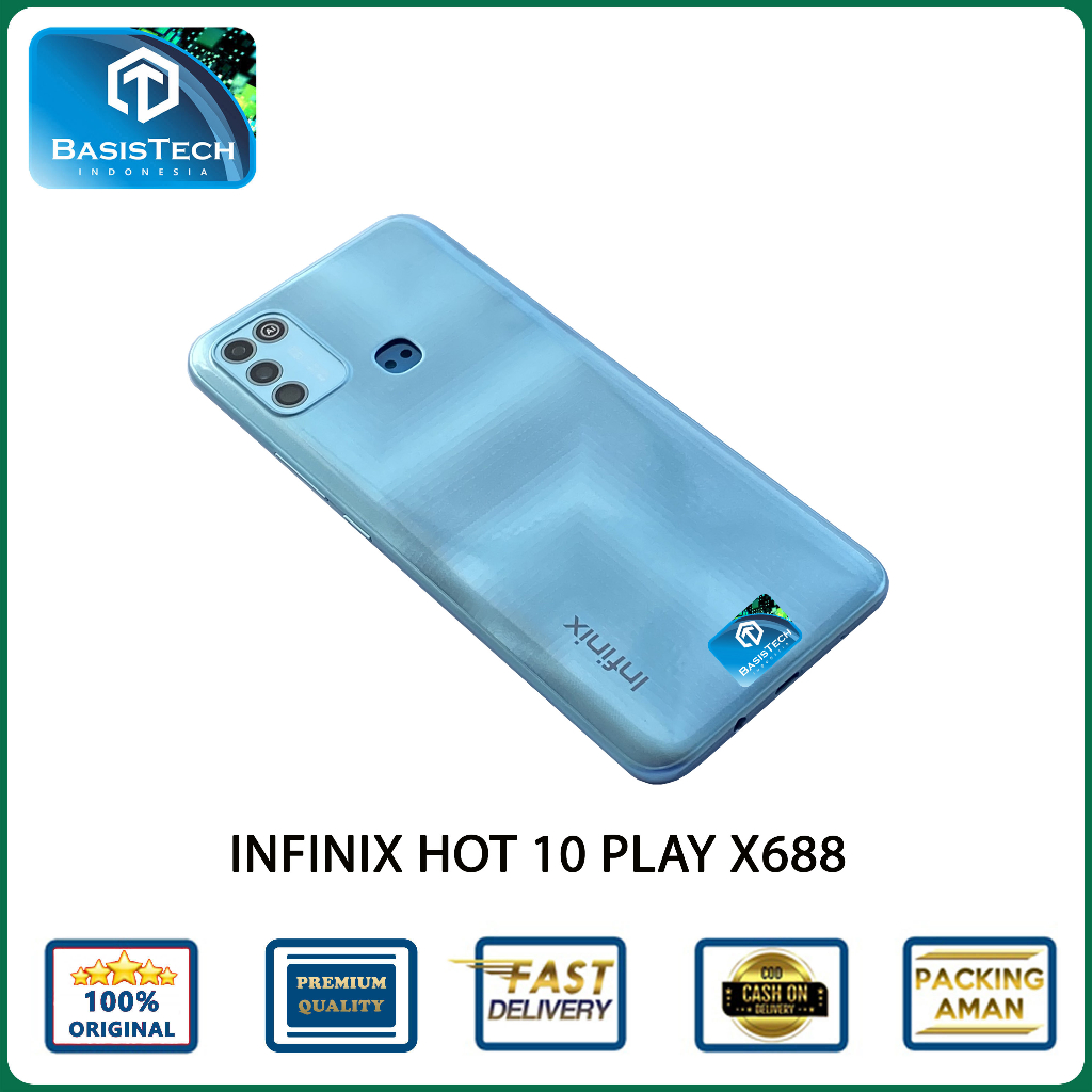 BACK COVER BACKDOOR INFINIX HOT 10 PLAY X688 ORIGINAL QUALITY