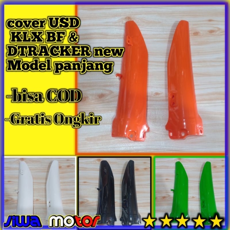 Cover USD KLX BF New Dtracker panjang cover shock depan KLX BF New Dtracker model panjang SRX Racing