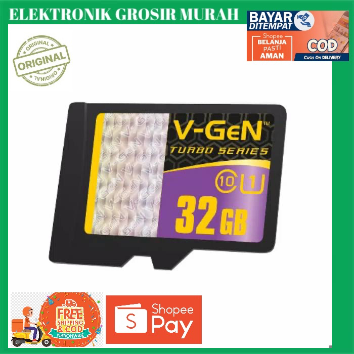 MicroSD V-GeN Turbo 32GB Class 10 Memory Card Micro SD VGEN