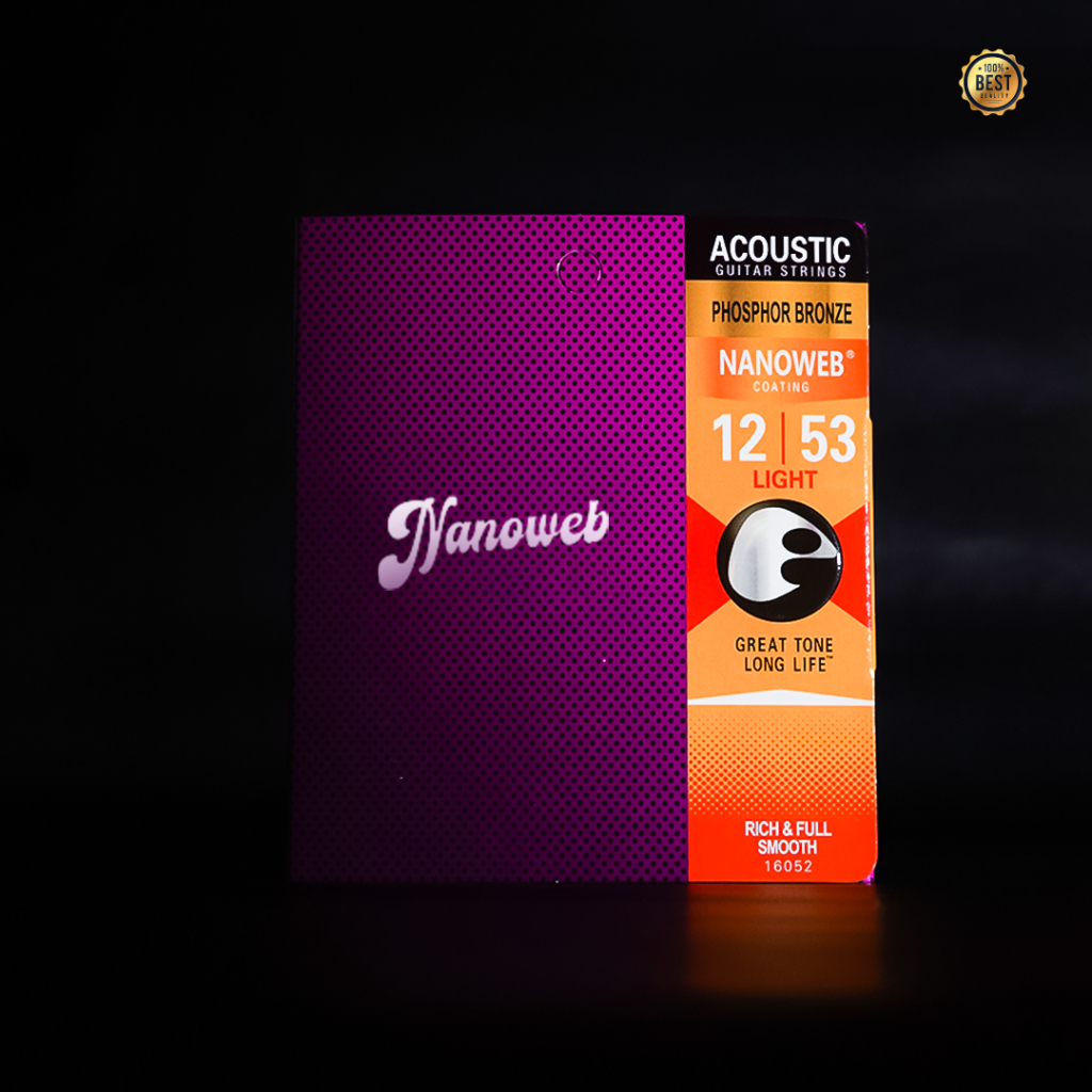 Senar Gitar Akustik [ 1 SET ] Senar Gitar String Nanoweb Phospor Bronze Coating Anti Karat Kualitas Premium