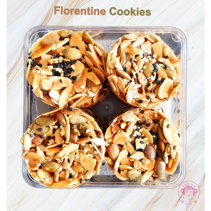 

Florentine Cookies - Kue kering - Crispy Mixed Nuts Florenta - Premium Toples 300 gr