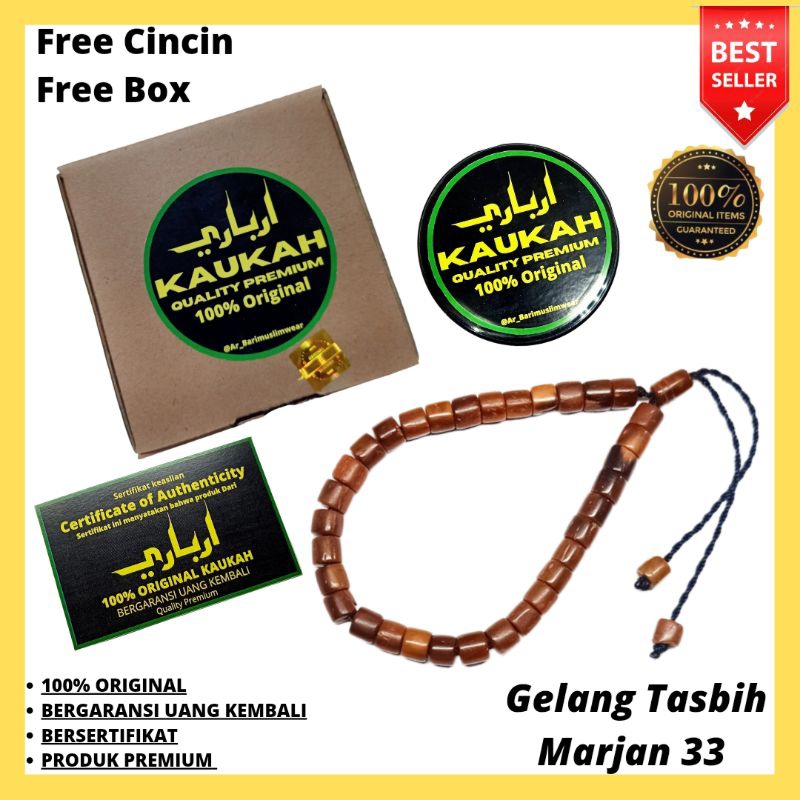 Gelang kokka Kaokah Marjan Original Bersertifikat