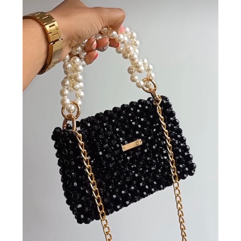 Chain Bag | tas mote | pearl bag | tas mutiara