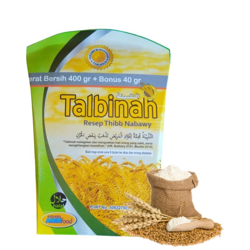 

Tepung Gandum Talbinah 400 + 40 gram Assabil Amin Food - Sakit Maag Kronis Asam Lambung Mual dan Muntah