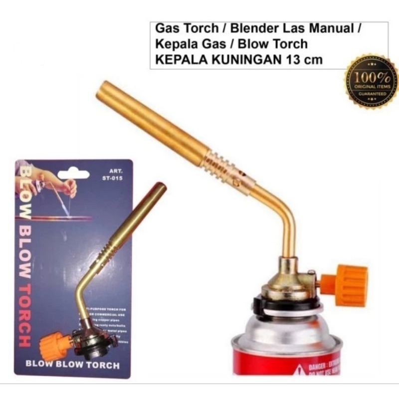 GAS TORCH KEPALA KUNINGAN FLAME GUN BLOW TORCH BLANDER LAS MINI