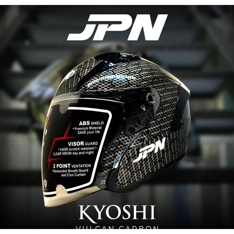 Helm JPN KYOSHI halface motif carbon