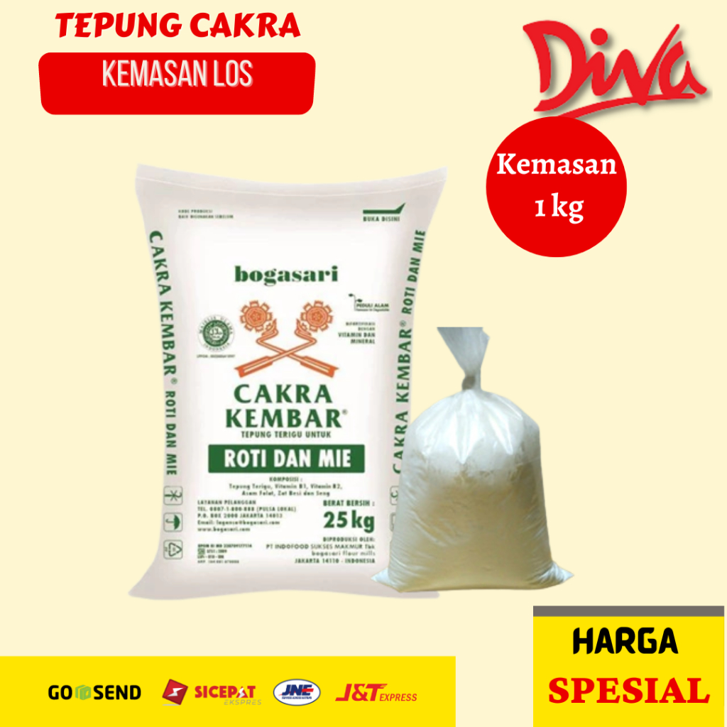 

[1kg] Tepung Cakra Kemasan Repak