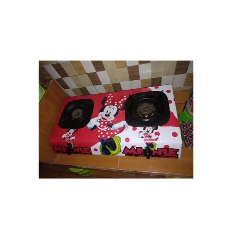 Stiker kompor dua tungku