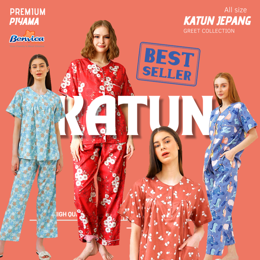 BAJU TIDUR CELANA PANJANG KATUN JEPANG GREET