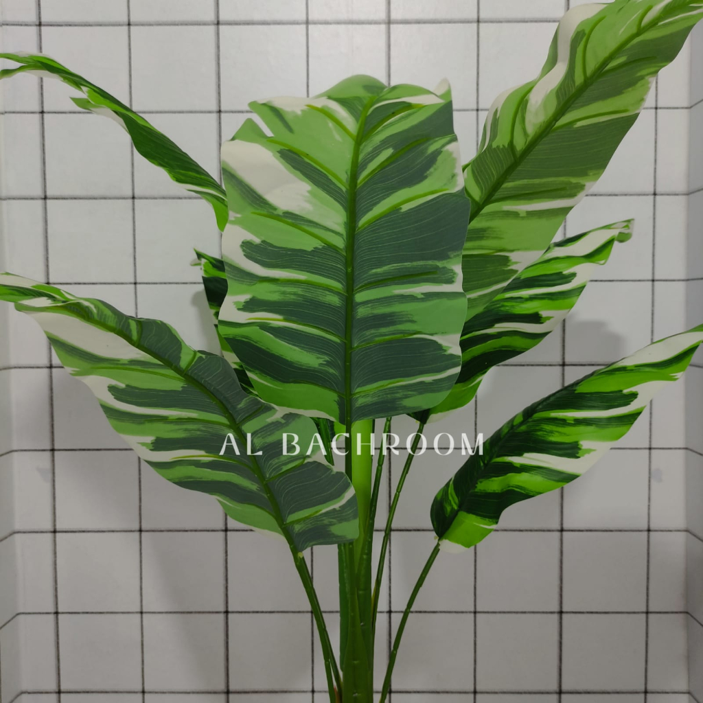 TANAMAN ARTIFICIAL BAMBU VARIEGATA PK B8128 BUNGA DEKORASI RUMAH