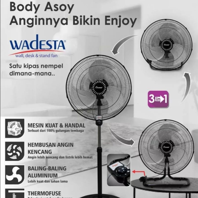 KIPAS BERDIRI COSMOS 3IN1 18" SBF1802 / STAND FAN COSMOS SBF-1802