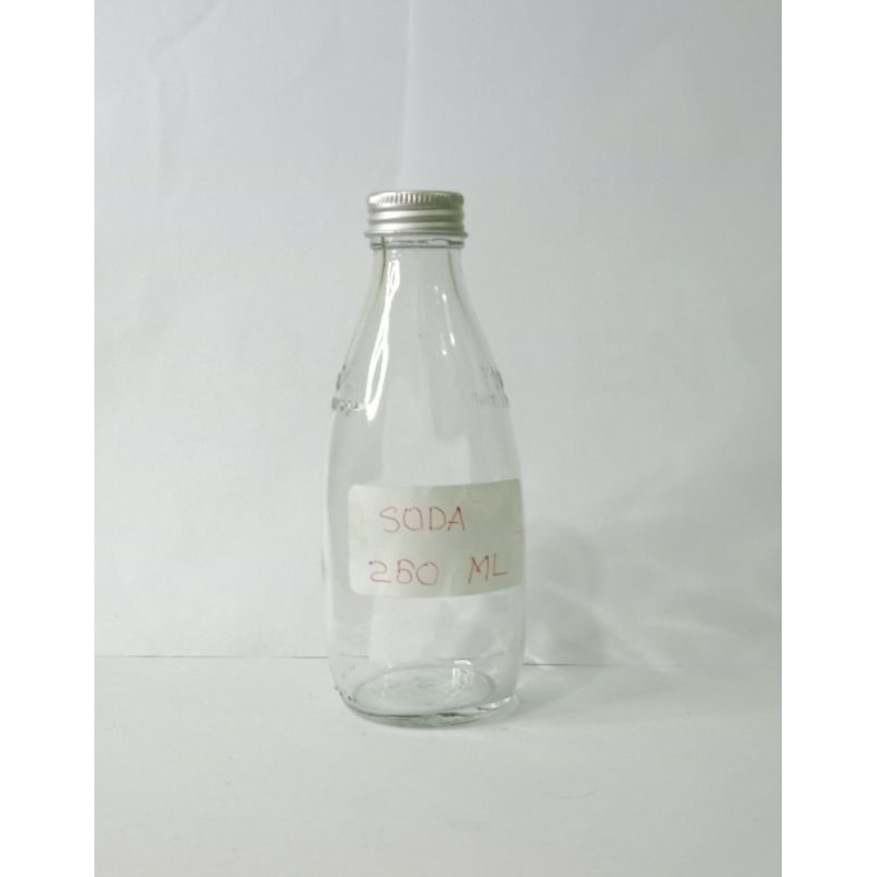 

BOTOL KACA SODA 250 ML + TUTUP