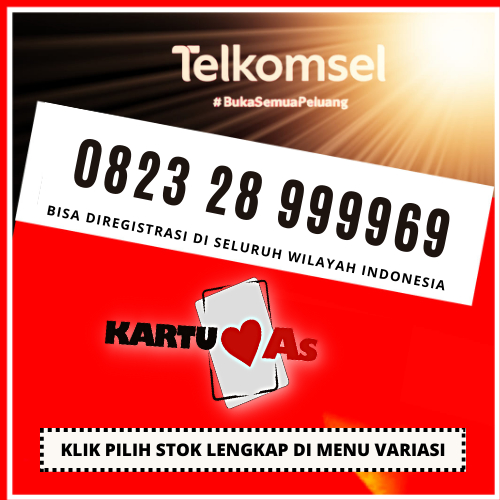 Nomor Cantik Telkomsel  As Kartu As 9999 89 4G LTE Hoki